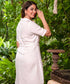 White Short Shirt Linen Dress